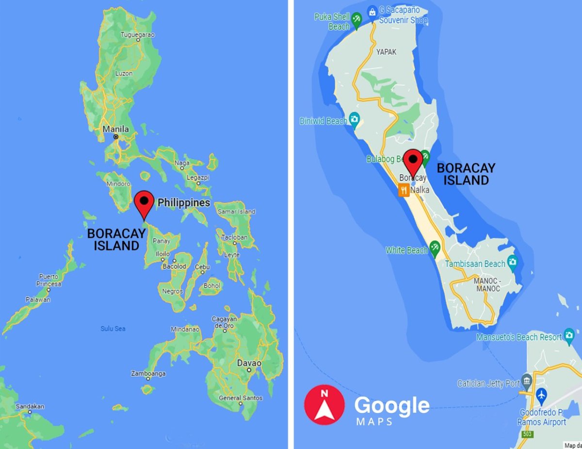 Boracay island map