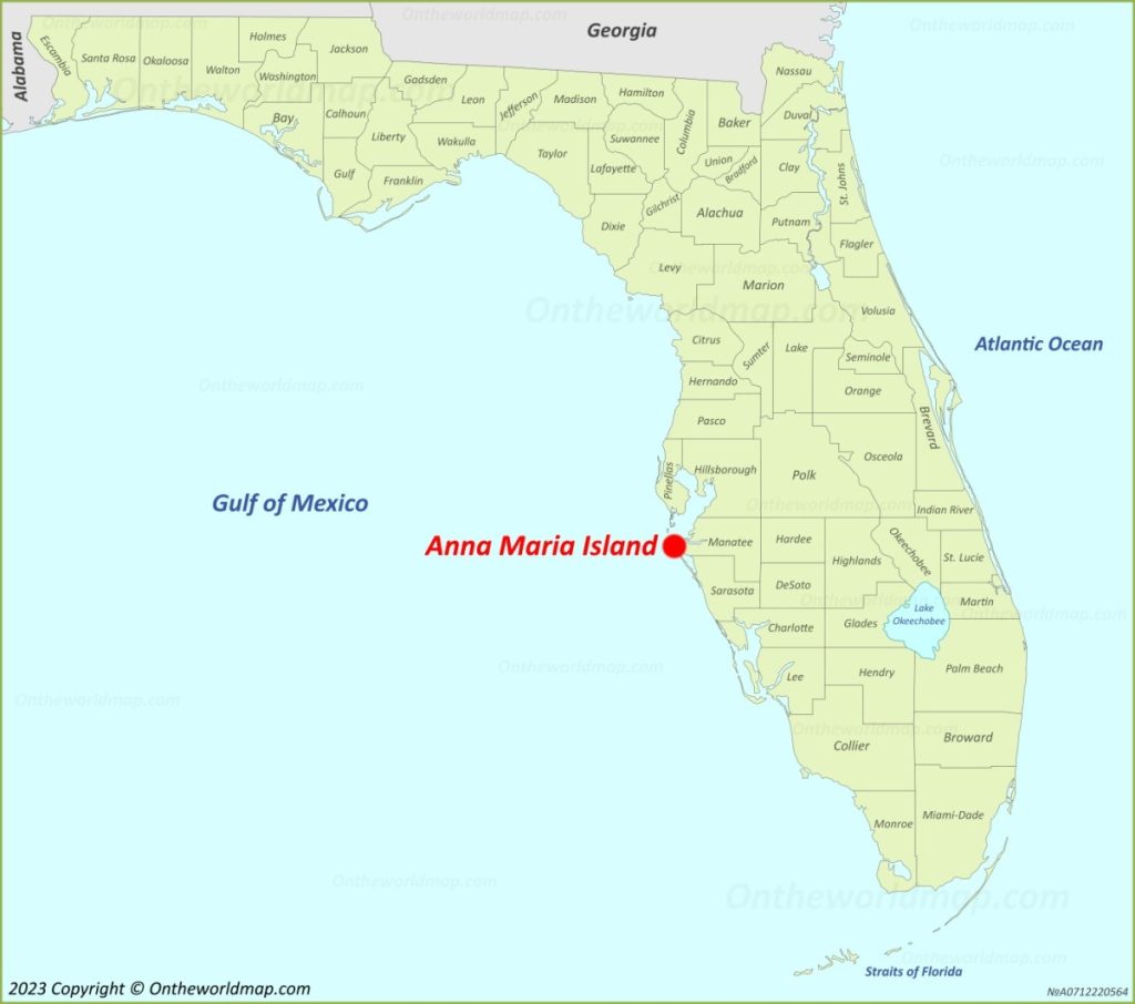 Anna maria island florida map