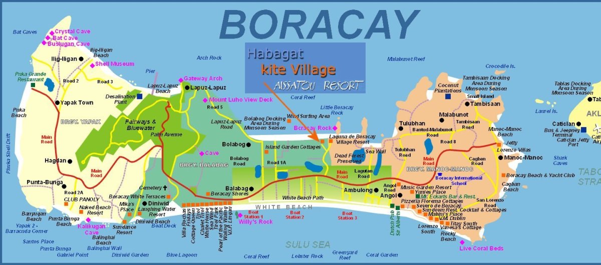 Boracay island map