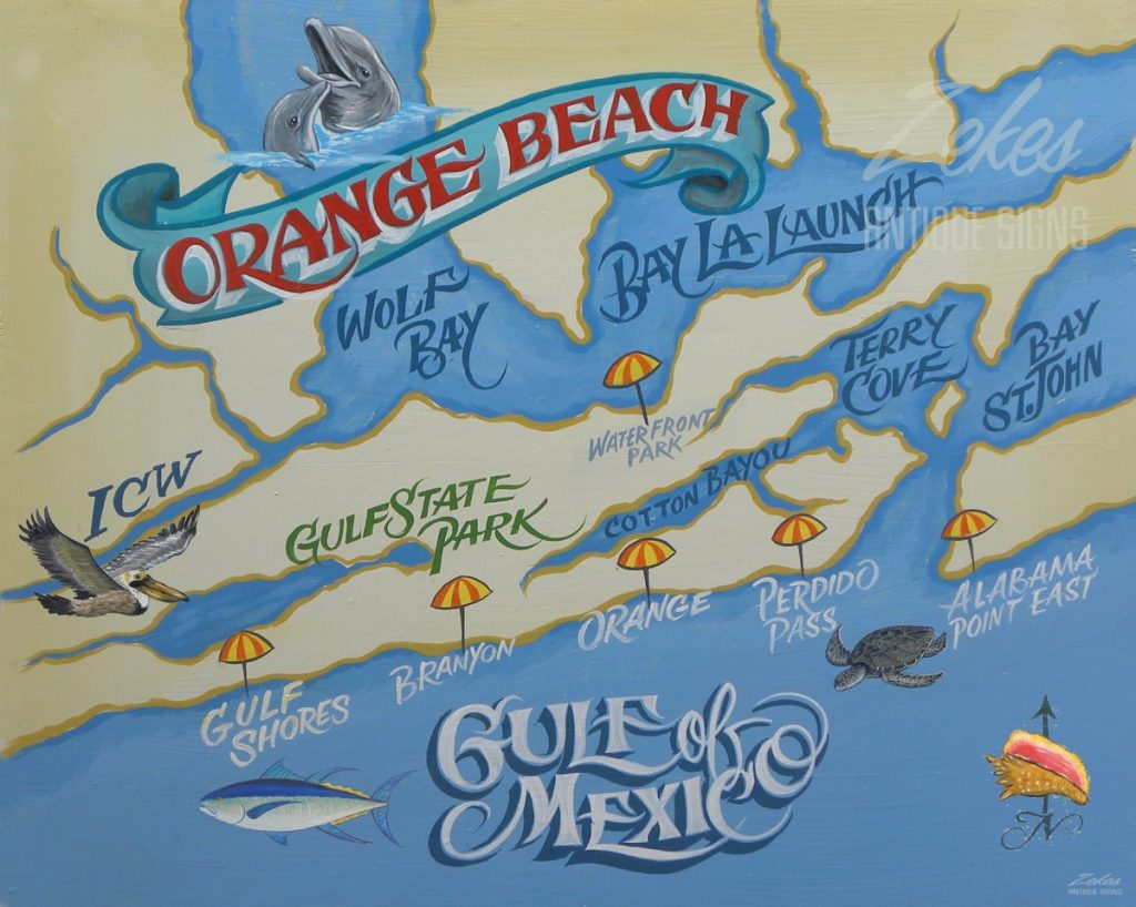 Orange beach florida map