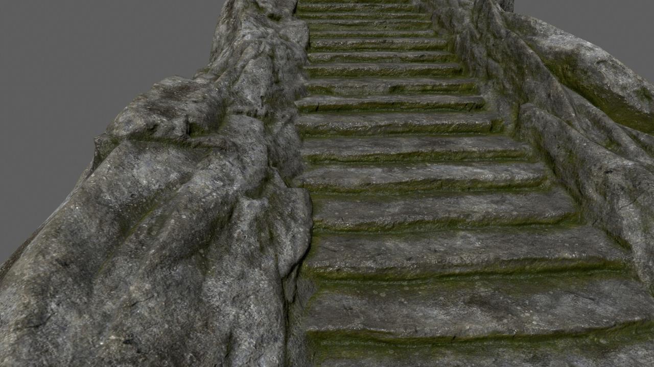 Rock stairs