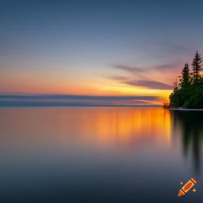 Lake view on Craiyon